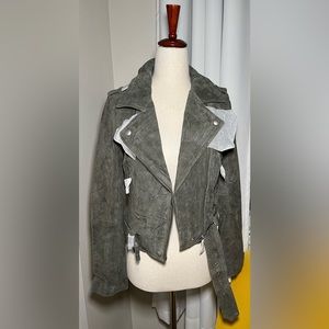 Blanknyc suede moto jacket